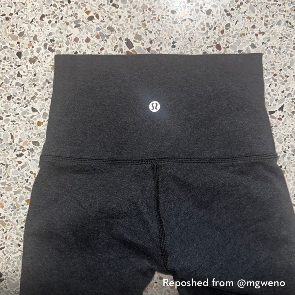 Lululemon Wunder Under high rise grey gray 2 leggings